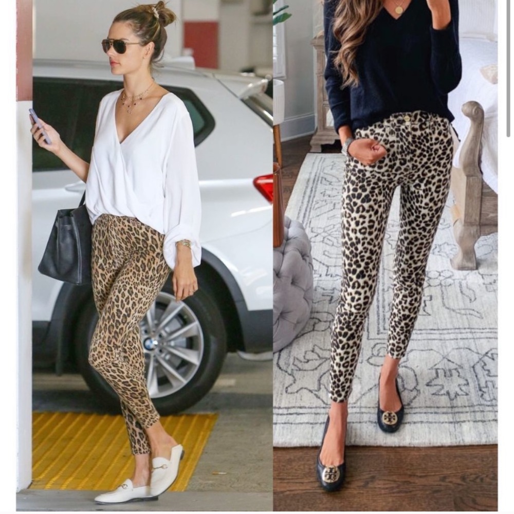 NWT FRAME Leopard High Rise Skinny Jeans - Picture 6 of 7